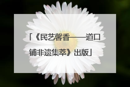 《民艺馨香——道口铺非遗集萃》出版