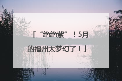 “绝绝紫”！5月的福州太梦幻了！