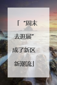 “周末去逛展”成了新区新潮流