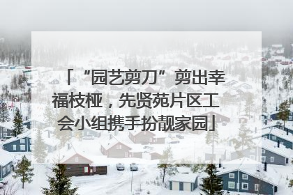 “园艺剪刀”剪出幸福枝桠，先贤苑片区工会小组携手扮靓家园