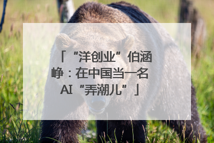 “洋创业”伯涵峥：在中国当一名AI“弄潮儿”