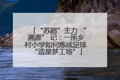 “苏超”主力 “溯源” 记：一所乡村小学如何炼成足球 “造星梦工场”