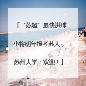“苏超”最快进球小将明年报考苏大，苏州大学：欢迎！