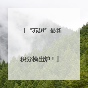 “苏超”最新积分榜出炉！