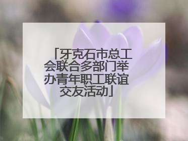 牙克石市总工会联合多部门举办青年职工联谊交友活动