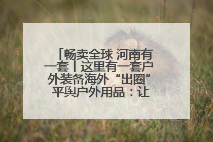 畅卖全球 河南有一套丨这里有一套户外装备海外“出圈” 平舆户外用品：让“休闲风”长红