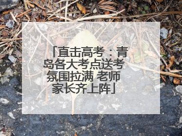 直击高考：青岛各大考点送考氛围拉满 老师家长齐上阵