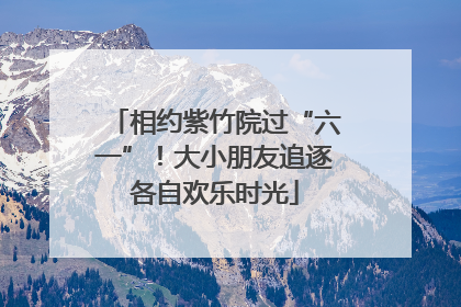 相约紫竹院过“六一”！大小朋友追逐各自欢乐时光