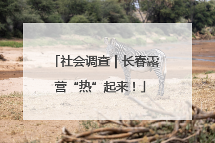 社会调查｜长春露营“热”起来！