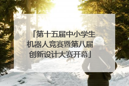 第十五届中小学生机器人竞赛暨第八届创新设计大赛开幕