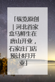 纵览原创｜河北首家盒马鲜生在唐山开业，石家庄门店预计8月开业