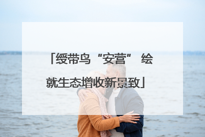 绶带鸟“安营” 绘就生态增收新景致
