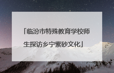 临汾市特殊教育学校师生探访乡宁紫砂文化