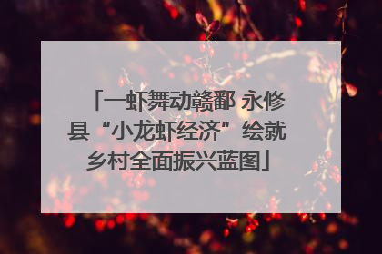 一虾舞动赣鄱 永修县“小龙虾经济”绘就乡村全面振兴蓝图