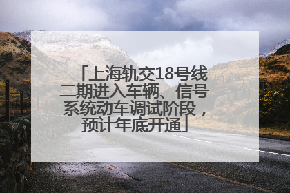 上海轨交18号线二期进入车辆、信号系统动车调试阶段，预计年底开通