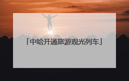 中哈开通旅游观光列车