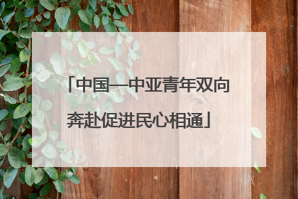 中国—中亚青年双向奔赴促进民心相通