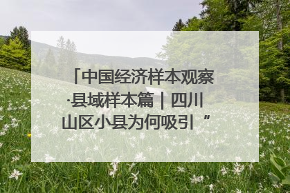 中国经济样本观察·县域样本篇｜四川山区小县为何吸引“村播”扎堆？