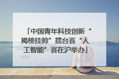 中国青年科技创新“揭榜挂帅”擂台赛“人工智能”赛在沪举办