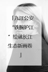 九江公安“铁腕护江”绘就长江生态新画卷