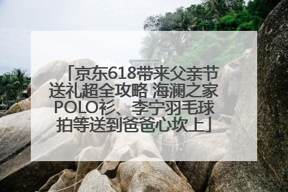 京东618带来父亲节送礼超全攻略 海澜之家POLO衫、李宁羽毛球拍等送到爸爸心坎上