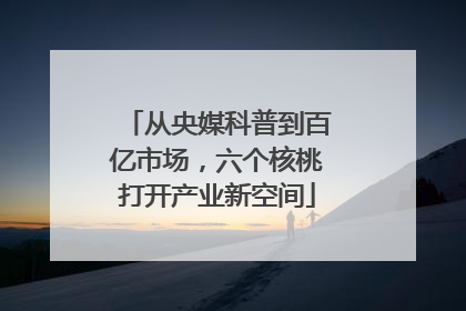 从央媒科普到百亿市场，六个核桃打开产业新空间