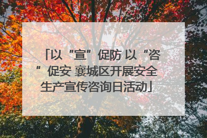 以“宣”促防 以“咨”促安 襄城区开展安全生产宣传咨询日活动