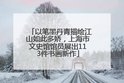 以笔墨丹青描绘江山如此多娇，上海市文史馆馆员展出113件书画新作