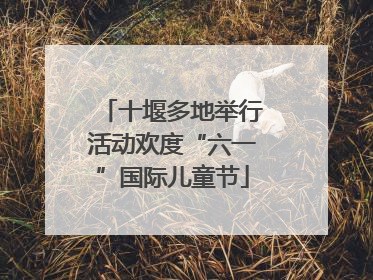 十堰多地举行活动欢度“六一”国际儿童节