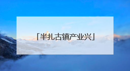半扎古镇产业兴