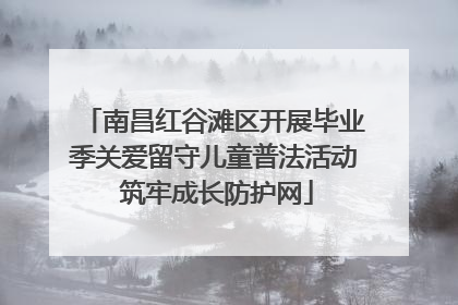 南昌红谷滩区开展毕业季关爱留守儿童普法活动 筑牢成长防护网