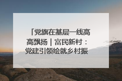 党旗在基层一线高高飘扬｜富民新村：党建引领绘就乡村振兴美丽画卷