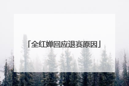 全红婵回应退赛原因