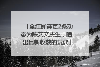 全红婵连更2条动态为陈艺文庆生，晒出最新收获的玩偶