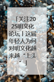 关注2025明文化论坛丨这届年轻人为何对明文化越来越“上头”