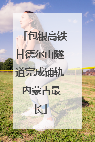 包银高铁甘德尔山隧道完成铺轨 内蒙古最长