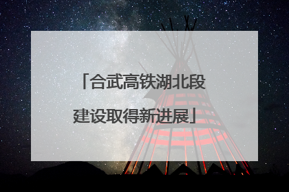 合武高铁湖北段建设取得新进展
