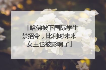 哈佛被下国际学生禁招令，比利时未来女王也被影响了