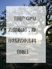 国产GPU力量崛起，摩尔线程冲击科创板