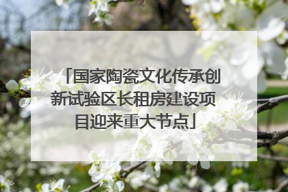 国家陶瓷文化传承创新试验区长租房建设项目迎来重大节点