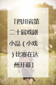 四川省第二十届戏剧小品（小戏）比赛在达州开幕