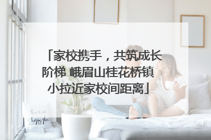 家校携手，共筑成长阶梯 峨眉山桂花桥镇小拉近家校间距离