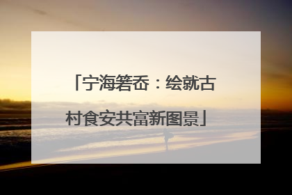 宁海箬岙：绘就古村食安共富新图景