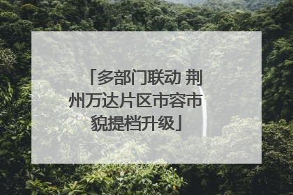 多部门联动 荆州万达片区市容市貌提档升级