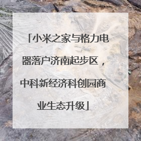 小米之家与格力电器落户济南起步区，中科新经济科创园商业生态升级