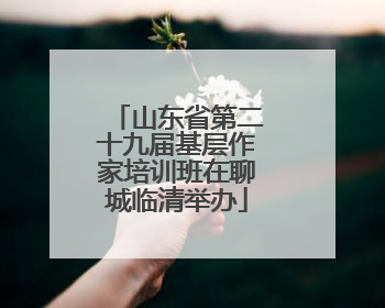 山东省第二十九届基层作家培训班在聊城临清举办