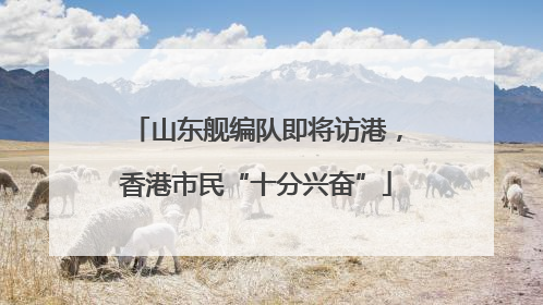 山东舰编队即将访港，香港市民“十分兴奋”