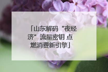 山东解码“夜经济”流量密钥 点燃消费新引擎