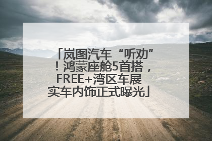 岚图汽车“听劝”！鸿蒙座舱5首搭，FREE+湾区车展实车内饰正式曝光
