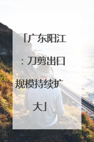 广东阳江：刀剪出口规模持续扩大
